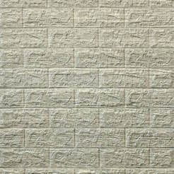 Self-adhesive 3D foam panel 77 x 70 x 0.7 cm gray bricks