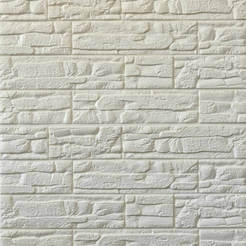 Self-adhesive 3D foam panel 77 x 70 x 1 cm white stone