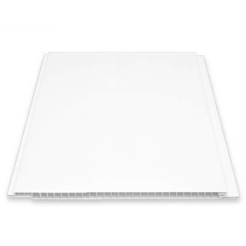 PVC paneling 20 x 260 x 0.8 cm white matt without joint