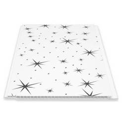 ПВХ панели Stars 20 x 260 x 0,8 см белый глянец