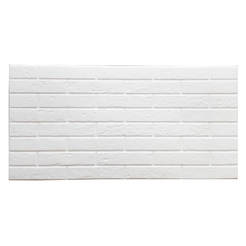 Decorative wall panel XPS white bricks 50 x 100 cm - Brick White (4 sq.m/pack)