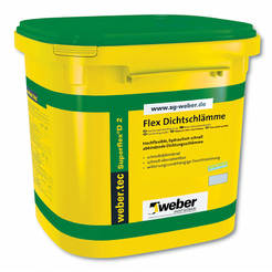 Quick-setting elastic waterproofing 24 kg weber.tec Superflex D2 WEBER