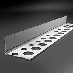 Aluminum corner for drywall semi-corner 2.5m LPU