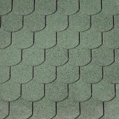 Bitumen tiles pepper-beaver tail green Guttatec 3 sq.m./package