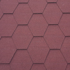 Bituminous tiles hexagonal red Bardoline First 2.9 sq.m./package