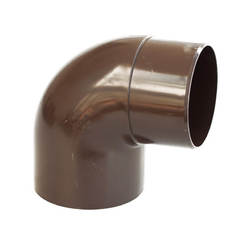 Elbow for gutter pipe J-M 87°30' PVC LG25 brown NICOLL
