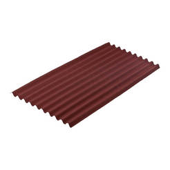Corrugated roof panel, red 200 x 95 cm Ondulin Standard