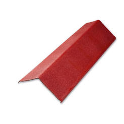 Боковой край кровельного элемента красный 100 х 13 х 7 см. Ондулин D100