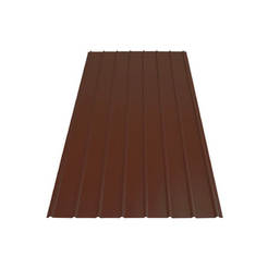 Trapezoidal sheet metal for roofs - profile sheet metal 2m x 0.91m brown, 0.3mm, h12mm