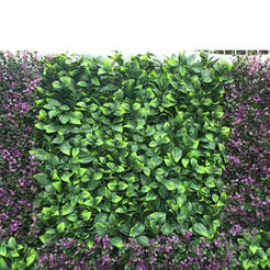 Decorative plate artificial landscaping gardenia 50 x 50 cm green, package 4 pcs.