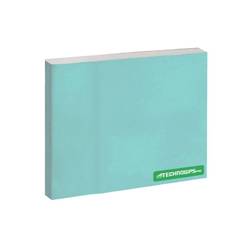 Gypsum plasterboard moisture resistant H2 12.5 mm 1200 x 2600 mm