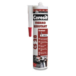 Герметик силиконовый термостойкий Ceresit CS 28 красный 380 мл