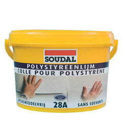 Клей для пенополистирола, полистирольные профили и розетки для потолка 5 кг SOUDAL