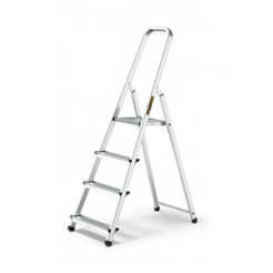 Household ladder aluminum 75cm up to 125kg 3+1 steps