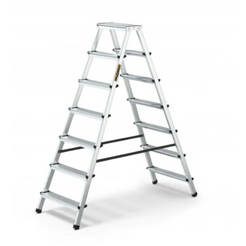 Aluminum ladder with two arms 146cm up to 125kg 2x7 steps