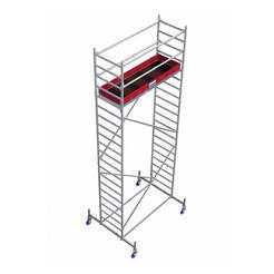 Modular scaffolding aluminum - mobile professional scaffolding 6.4m STABILO 10
