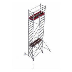 Modular scaffolding aluminum - mobile professional scaffolding 8.4m STABILO 10