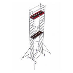 Modular scaffolding aluminum - mobile professional scaffolding 9.4m STABILO 10