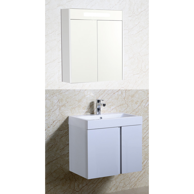 PVC with bathroom sink 60.8 x 41 x 55 cm hanging, Zora ⋆ MASTERHAUS