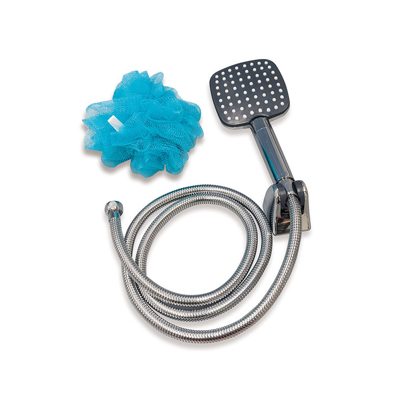 Round hand shower set, holder and hose ⋆ MASTERHAUS