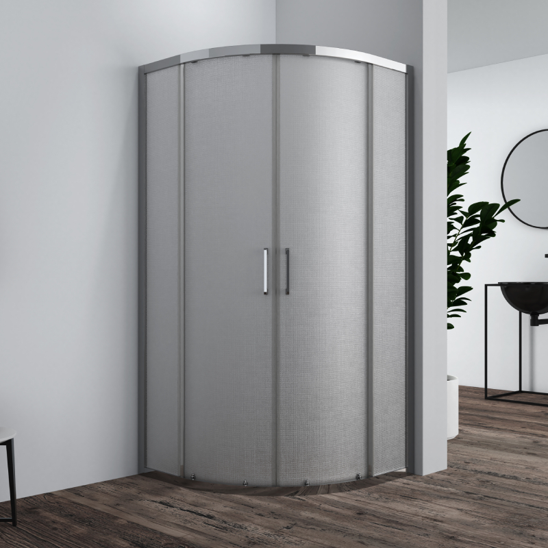 Shower cabin Macedonia 80 x 80 cm oval without trough mat ⋆ MASTERHAUS