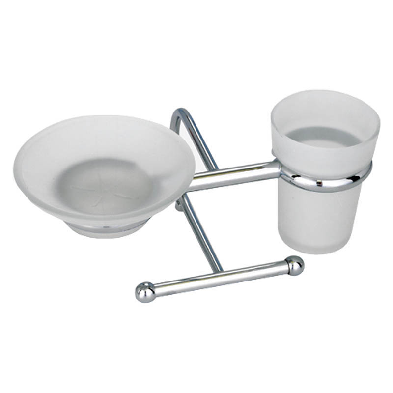 Soap dish with toothbrush holder 13.5 x 23 x 17.5 cm ⋆ MASTERHAUS