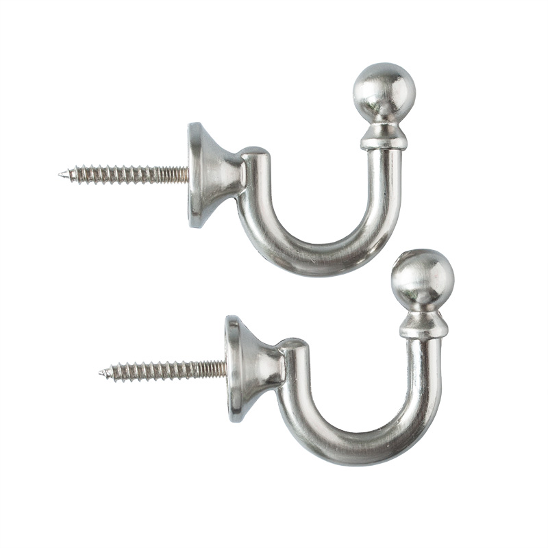 Decorative hook for curtains and drapes, steel 35 mm 2 pieces MARDOM ⋆