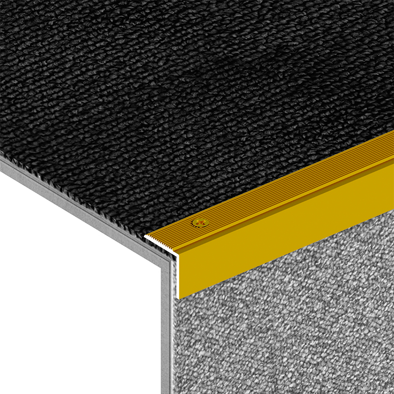 Г-образный алюминиевый профиль для ступеней 20 х 19,5 мм, 270 см .