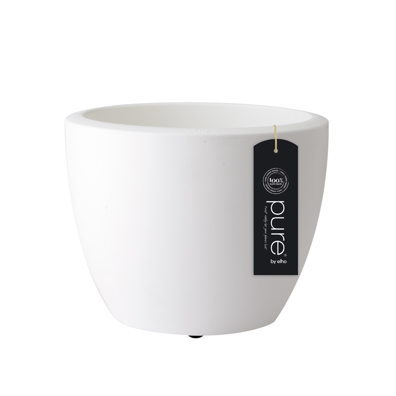 Flowerpot ELHO Pure soft round 30 cm white ⋆ MASTERHAUS