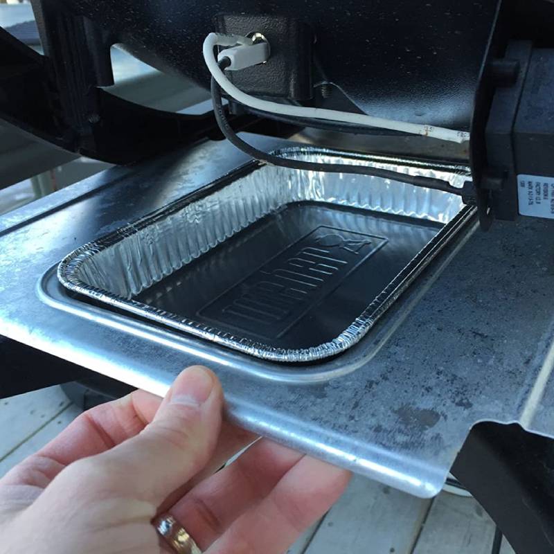 Aluminum grease trays for barbecue 10 pieces ⋆ MASTERHAUS