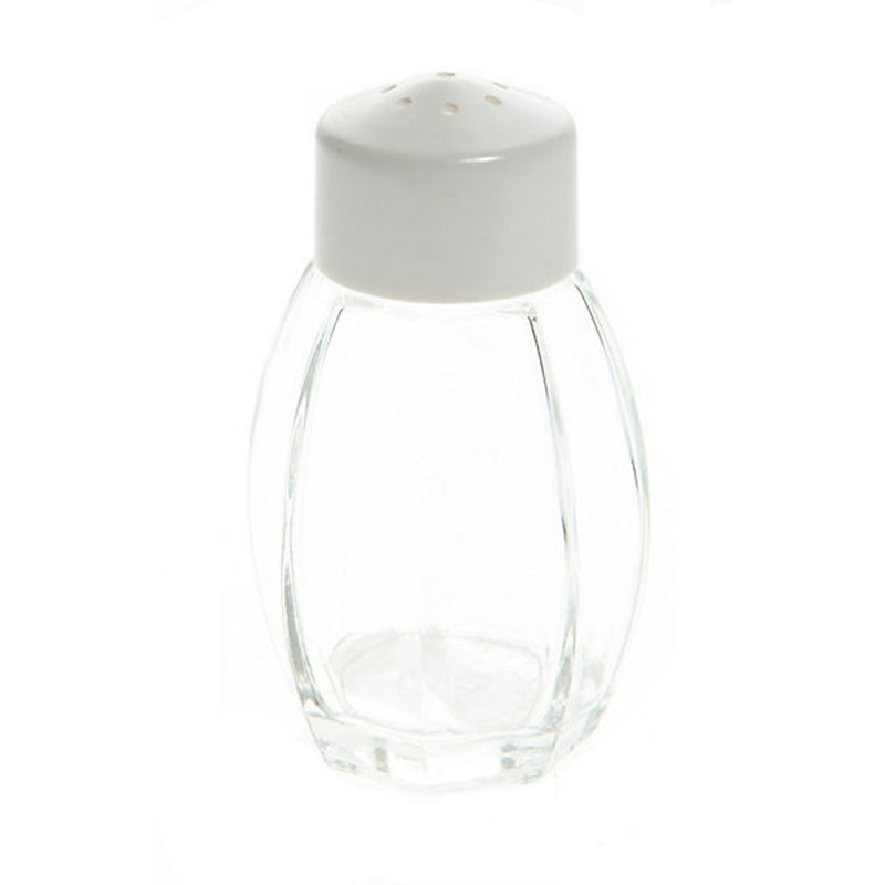 Glass salt shaker 40ml 8cm, open lid ⋆ MASTERHAUS