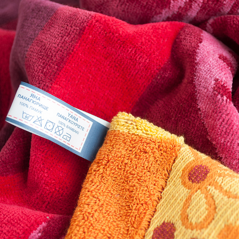 Plush beach towel YB30, multicolored, 100 cotton, 90 x 170 cm, 460 g