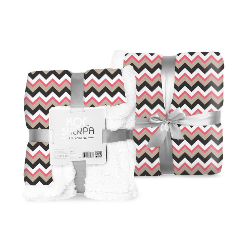 Sherpa blanket 150 x 200 cm, turquoise ⋆ MASTERHAUS