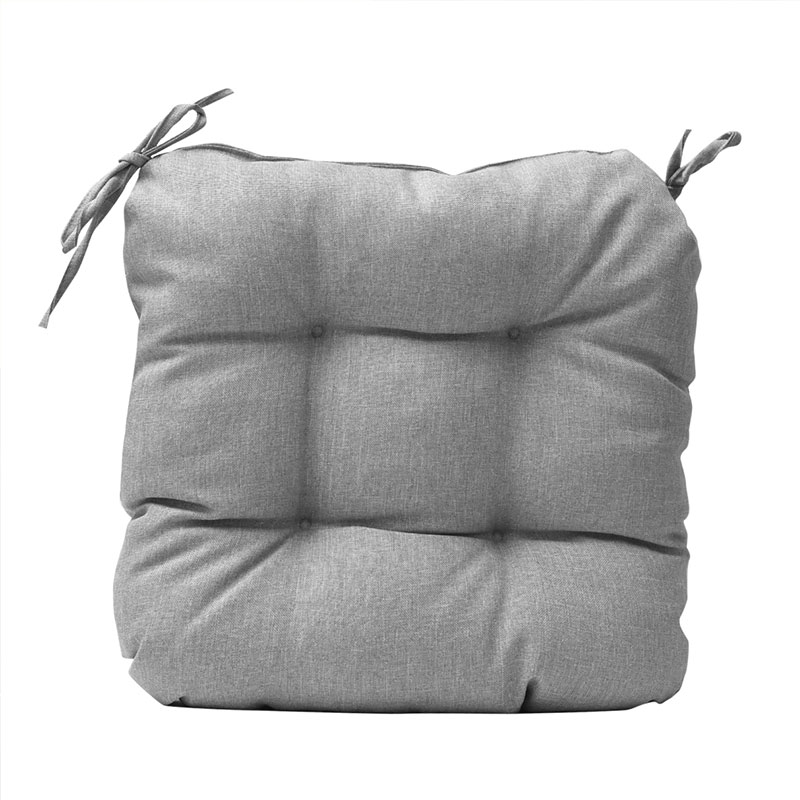 Chair cushion 45 x 45 cm, one color gray Trinity ⋆ MASTERHAUS