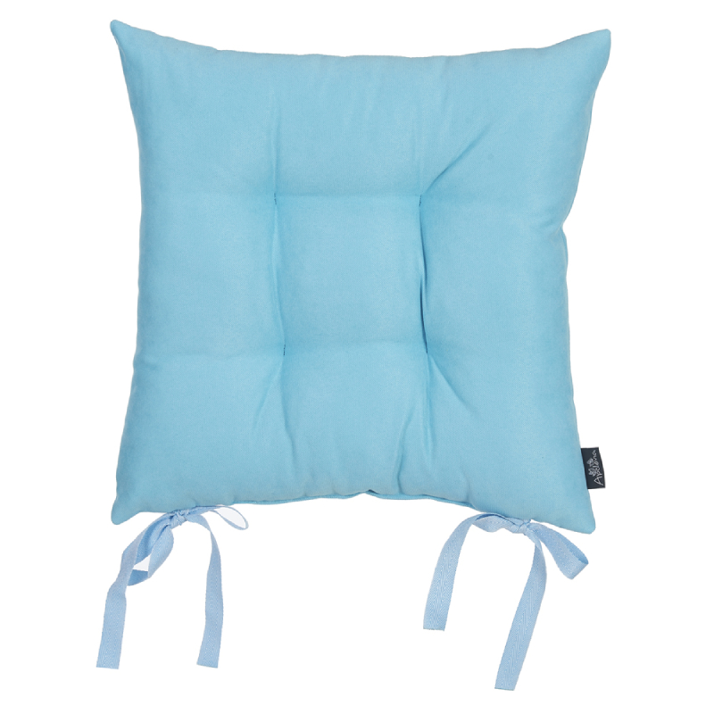 Chair cushion 43 x 43 cm Viva, light blue ⋆ MASTERHAUS