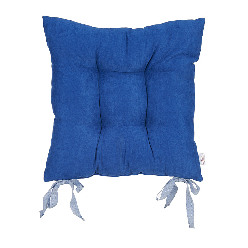Chair cushion 43 x 43 cm Blue summer, dark blue ⋆ MASTERHAUS
