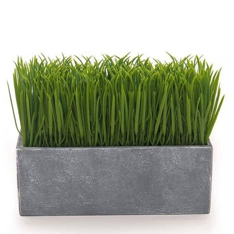 Искусственная трава в горшке 24,5 х 9,5 х 18 см ⋆ MASTERHAUS
