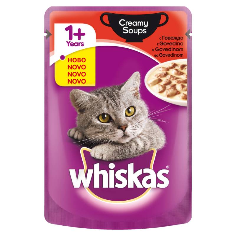 Whiskas top soup pouches
