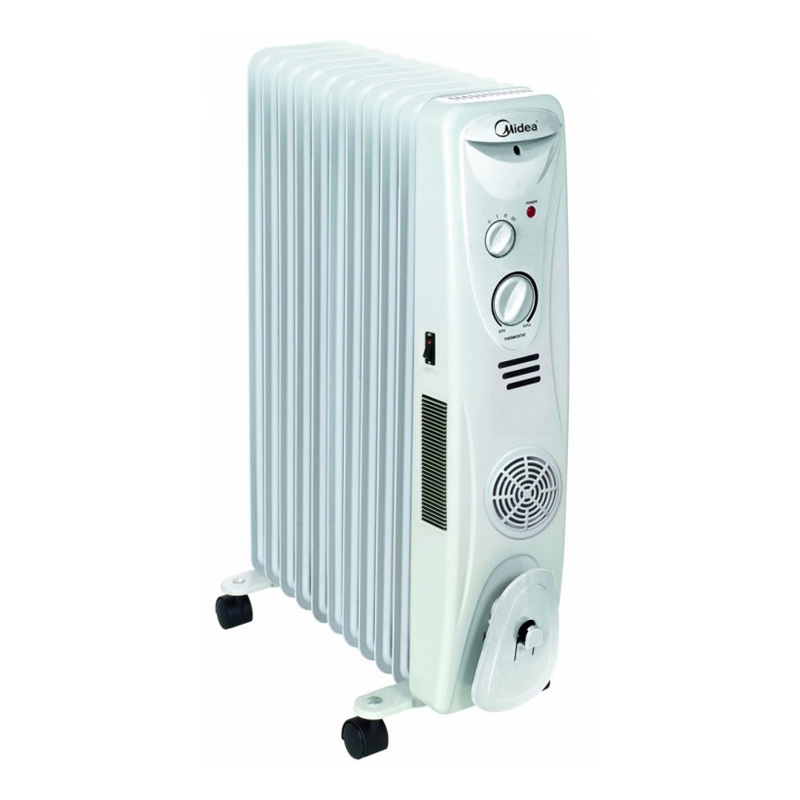 Oil radiator with 11 fins and fan NY23AKF-11L, 2300W MIDEA ⋆ MASTERHAUS