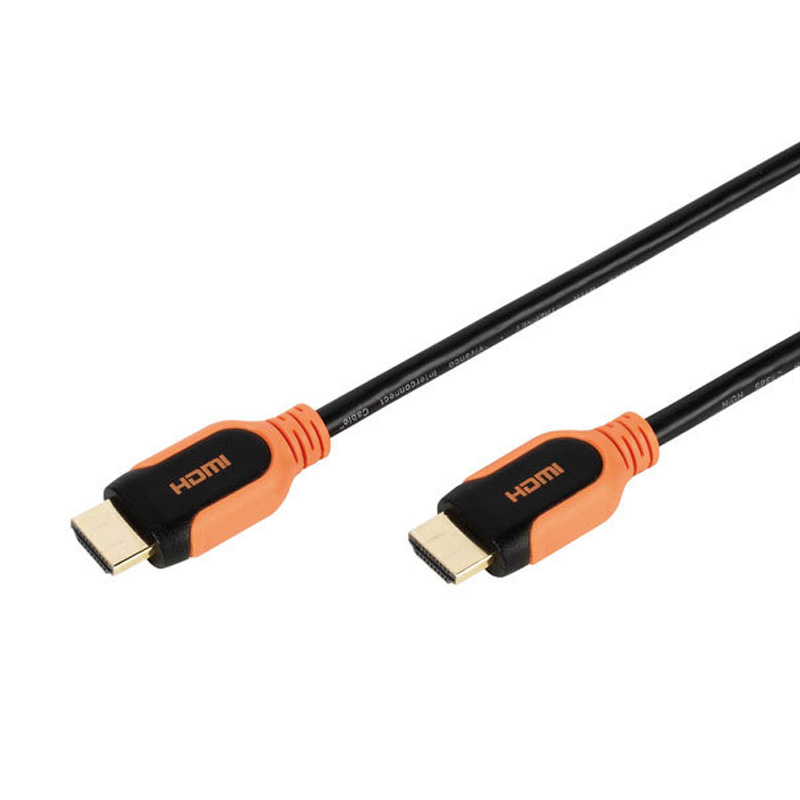 Кабел HDMI/HDMI 2 м, 3D, 4K 10Gbps, Ethernet, оранжев ⋆ MASTERHAUS