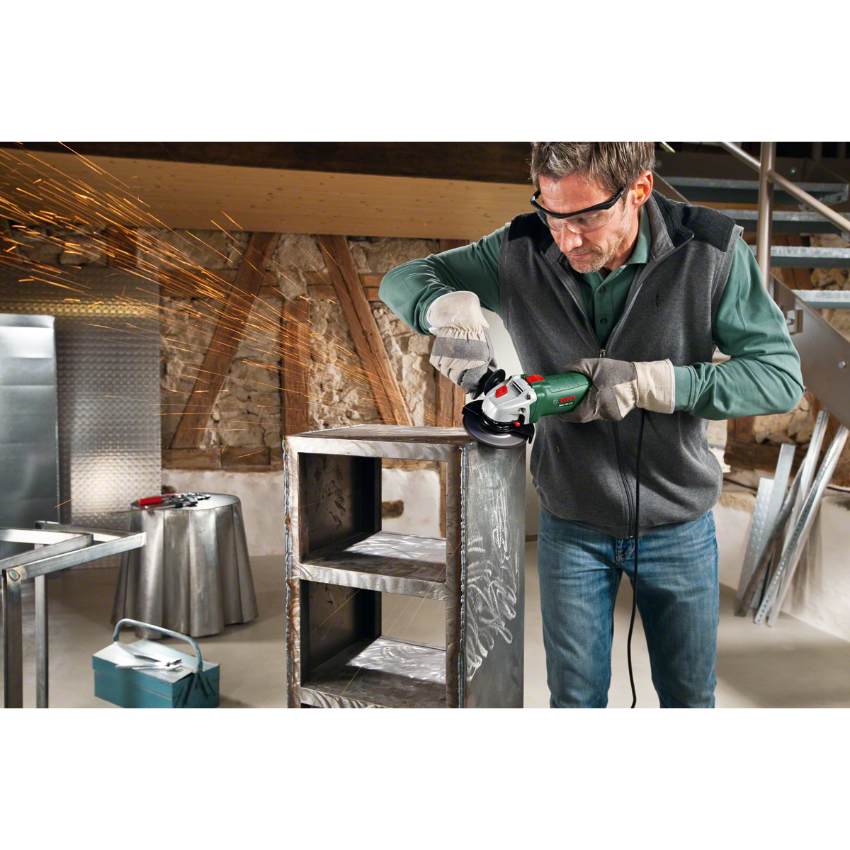 Ъглошлайф BOSCH PWS 750-115 115 мм 750W GR ⋆ MASTERHAUS