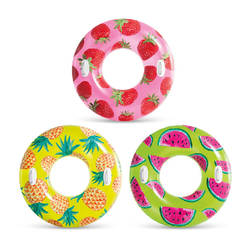 Inflatable swimming belt tropical fruit assortment INTEX