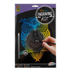 Набор для скретч-карт "Сова" А4, цветной 6605260323