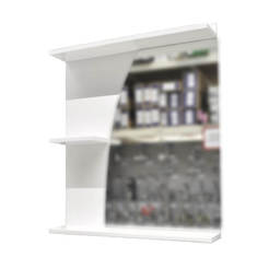 Cabinet with bathroom mirror PVC 55x10x64 cm CORINA