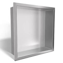 Built-in bathroom shelf 30 x 30 x 10 cm, stainless steel