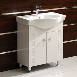 PVC Cabinet with bathroom sink 70 x 47 x 85 cm on legs, Verso