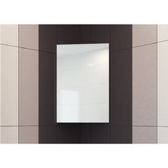 PVC Ъглов шкаф за баня с огледало, дясно/ляво отваряне 42.4 х 30 х 65см Кара 46