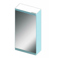 PVC cabinet with bathroom mirror modular 55 x 27.5 x 12.4 cm, white