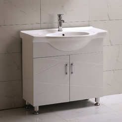 PVC Bathroom cabinet with sink 85 x 52 x 85 cm Adean ICP 8585