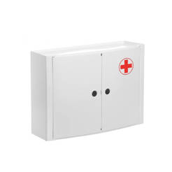 PVC Медицински шкаф - хоризонтален 46 х 17 х 32см, с 2 вратички